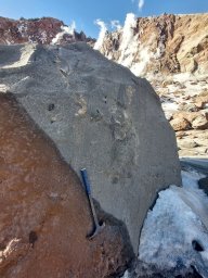 Ученые поднялись к новому куполу вулкана Шивелуч, чтобы изучить лаву и кратерные озера на Камчатке 7