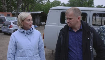 Оксана Герасимова проверила ход работ на вершине Никольской сопки в Петропавловске-Камчатском