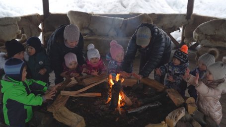 Воспитанники Дома ребёнка посетили питомник ездовых собак на Камчатке 5