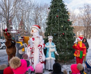 Огни ещё шести праздничных ёлок зажглись в столице Камчатки 2