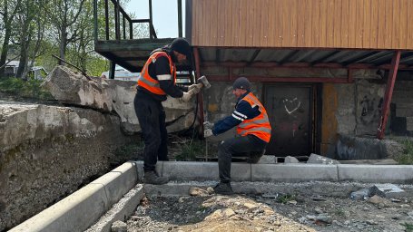 Работы по благоустройству Мишенного-3 идут опережающими темпами в Петропавловске-Камчатском 1