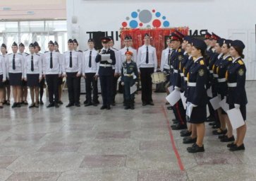 Десять учеников приведены к кадетской клятве в школе Петропавловска-Камчатского 1