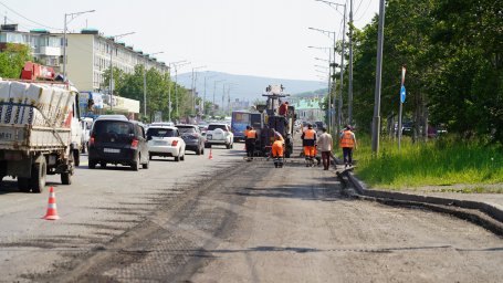 В столице Камчатки стартовали работы по ремонту ряда участков магистральных дорог по «красной линии» 1