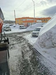 Спецтехника круглосуточно работает на расчистке Петропавловска-Камчатского 1