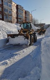 Дорожные службы продолжают ликвидировать последствия циклона в Петропавловске-Камчатском 2