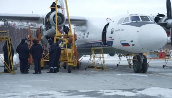 Отказ двигателя произошел у самолета во время полета над Камчаткой