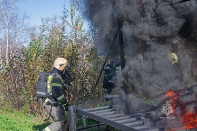 Состязания за звание лучшего звена газодымозащитной службы прошли в Вилючинском городском округе на Камчатке 7
