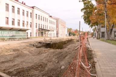 Дорожное движение по улице Ленинской в столице Камчатки возобновится к концу ноября 1