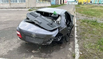 В Усть-Камчатке автомобиль слетел с пирса