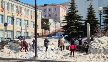 Коллективный субботник состоялся сегодня в Петропавловске-Камчатском
