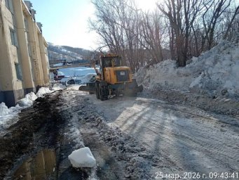 Продолжается вывоз снега с улиц Петропавловска-Камчатского 8