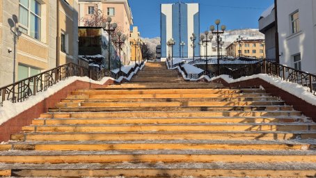 Благоустройство лестничных переходов запланировано в историческом центре Петропавловска-Камчатского 3